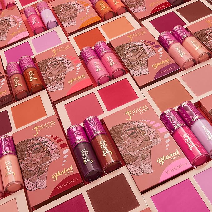 Juvia's Place Blushed Liquid Blush SweetBerries - Dewy Tint Cheeks Makeup Glow Pigment Effortless Beauty Long Lasting Cosmetics Soft Creamy Natural Buildable All Skin Color Light Flawless Finish Blend