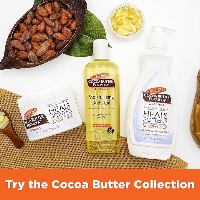 Palmer's Cocoa Butter Formula Daily Skin Therapy Solid Lotion, 7.5 Oz (Pack of 3) Intensive Body Moisturizer with Vitamin E for Extremely Dry & Eczema-Prone Skin, Helps Provide 48-Hour Deep Hydration