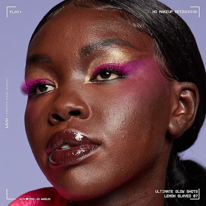 NYX PROFESSIONAL MAKEUP Ultimate Glow Shots, Liquid Eyeshadow, Long-Lasting Shimmer Eye Shadow with Vitamin C - Lemon Slayed