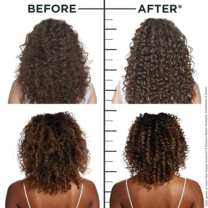 Garnier Fructis Hair Filler Moisture Repair Conditioner, Sulfate Free Conditioner for Curly, Wavy Hair with Hyaluronic Acid, 10.1 Fl Oz, 1 Count