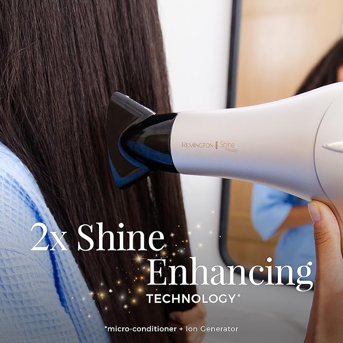 REMINGTON Shine Therapy Argan Oil & Keratin Hair Dryer/Blow Dryer
