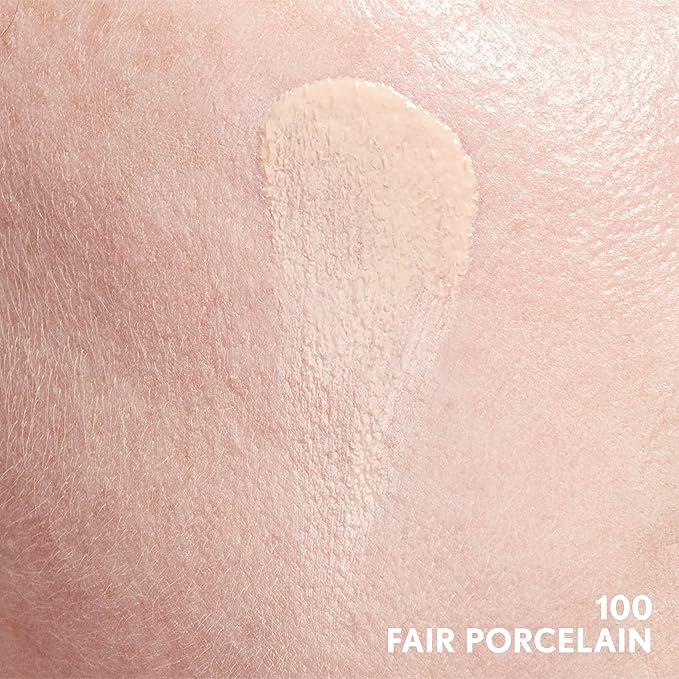 COVERGIRL Clean Invisible Foundation Makeup, Dewy & Glowy Natural Finish, Buildable Coverage, Skin-Like Smooth Look, Vegan, Fair Porcelain, 1oz
