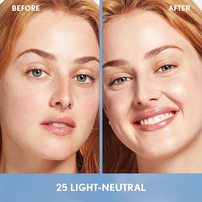 Covergirl Simply Ageless Skin Perfector Essence Foundation, 25 Light-Neutral, Tinted Skincare Makeup Hybrid, Sheer Tint, Radiant Finish, Glowy Finish, Vegan Formula, 1.0oz