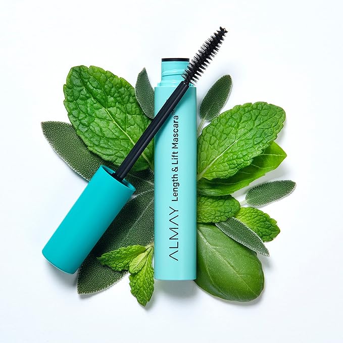 Almay Lengthening Mascara, Volume & Lift, Eye Makeup, Hypoallergenic and-Fragrance Free, 040 Waterproof Black, 0.24 fl oz.