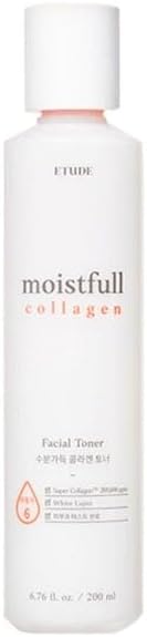 ETUDE Moistfull Collagen Toner, 6.76fl.oz (200ml) (21AD) | Water Essence Type Toner to Hydrate and Keep Your Skin Moistured