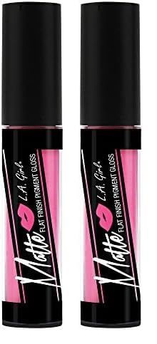 L.A. Girl Matte Flat Finish Pigment Gloss, Playful, 0.17 Ounce (Pack of 2)