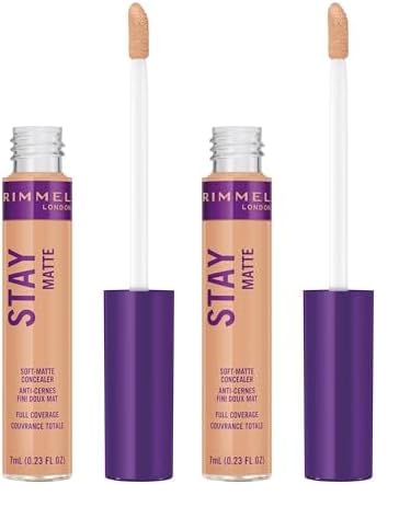 Rimmel Stay Matte Concealer, Nude, 0.05 Fl Ounce of 2)
