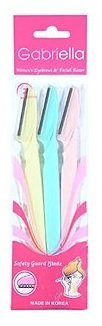 GABRIELLA Womens Eyebrows & Facial Razor (Quantity: 6 Razors)