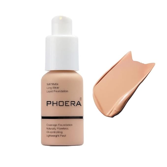 PHOERA Foundation, Flawless Soft Matte Liquid Foundation Makeup