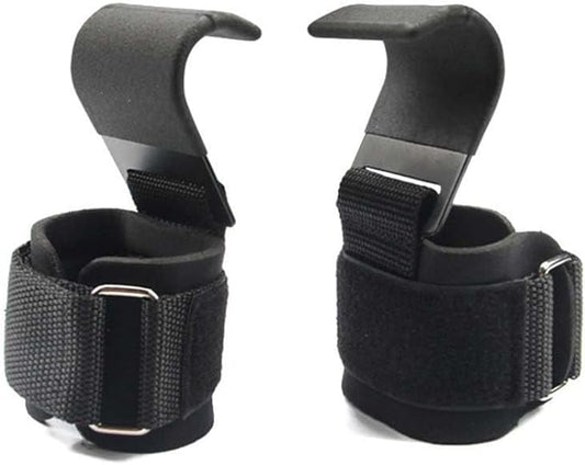 2pcs weight lifting hook help grip hook double