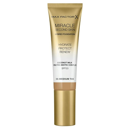 Max Factor Miracle Second Skin Foundation SPF 20-08 1.01 oz