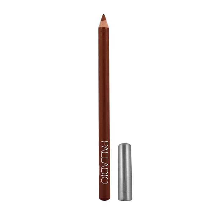 Palladio Lip Liner Pencil, Wooden, Firm yet Smooth, Contour and Line with Ease, Perfectly Outlined Lips, Comfortable, Hydrating, Moisturizing, Rich Pigmented Color, Long Lasting, Spice