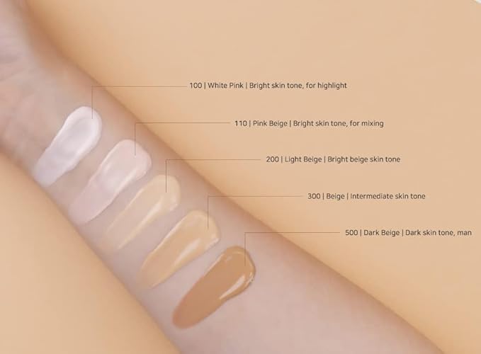 [Courcelles] Liquid Foundation (0.507oz) [K-Beauty] Made in Korea Korea (NO.300-Beige) 15ml