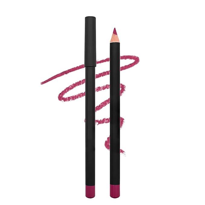 2 Pcs Natural Nude Brown Beige Colors Lip Liner Lipstick Pencils Set for Daily Makeup,Easy to Apply & Remove,Waterproof