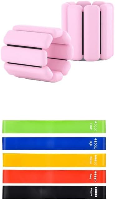 8PCS Home Fitness set 2 (1lb (1lb Each), 5PCS Resistance