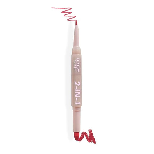2 in 1 Lipstick Lipliner Retractable Pencil Semi Vegan,