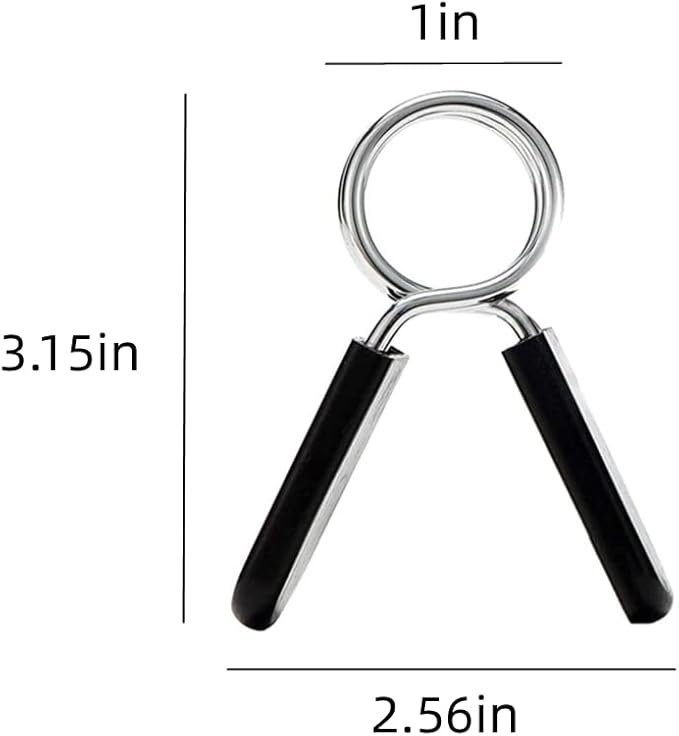 3 Pieces Barbell Spring Clip Weight Bar Clips