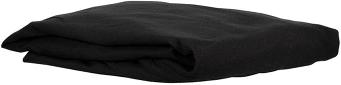 ForPro Professional Collection Premium Microfiber Fitted Sheet for Massage Tables, Ultra-Light, Stain and Wrinkle-Resistant, 36" W x 77" L x 7" H, Black