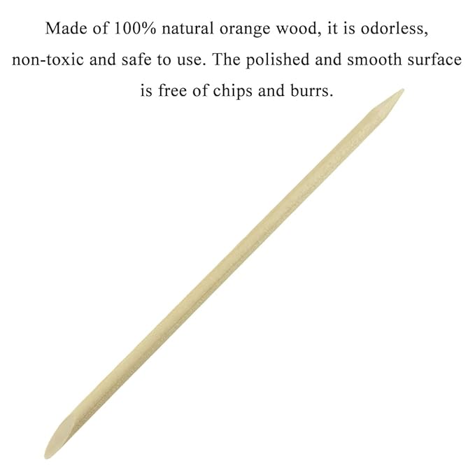 Hahiyo 4.5inches 100pcs orange wood