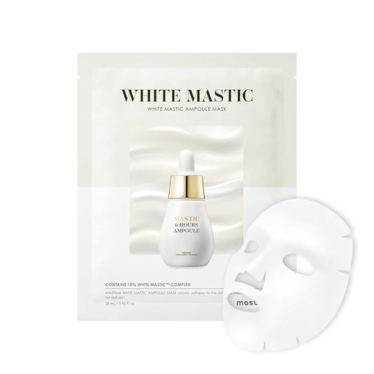 White Mastic Ampoule Sheet Mask (4pc) Ultra-Moisturizing
