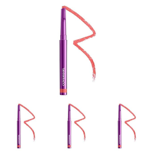 COVERGIRL Simply Ageless Lip Flip Liner, Brilliant Coral, Pack of 4