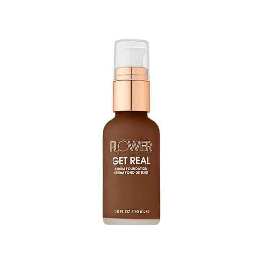 FLOWER Beauty Get Real Serum Foundation - Chocolate of 3)