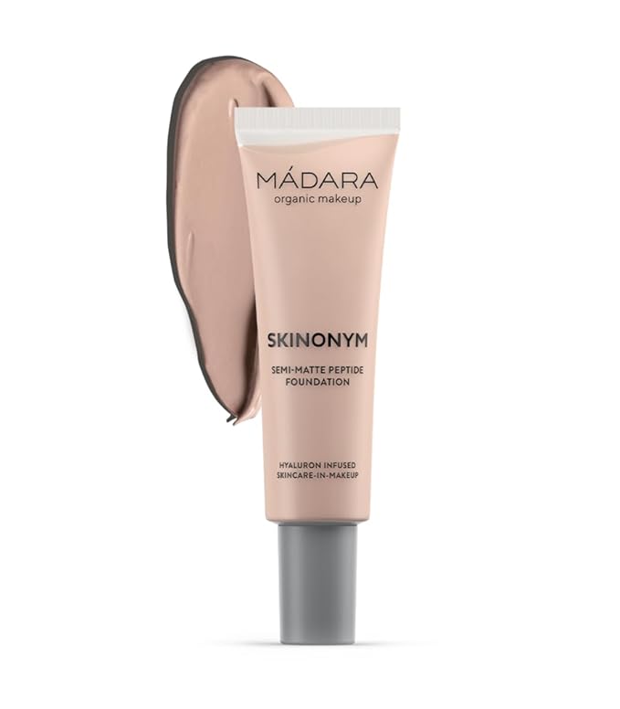 MÁDARA Organic Skincare |SKINONYM Semi-Matte Peptide Foundation, #30 Ecocert certified. 30ml