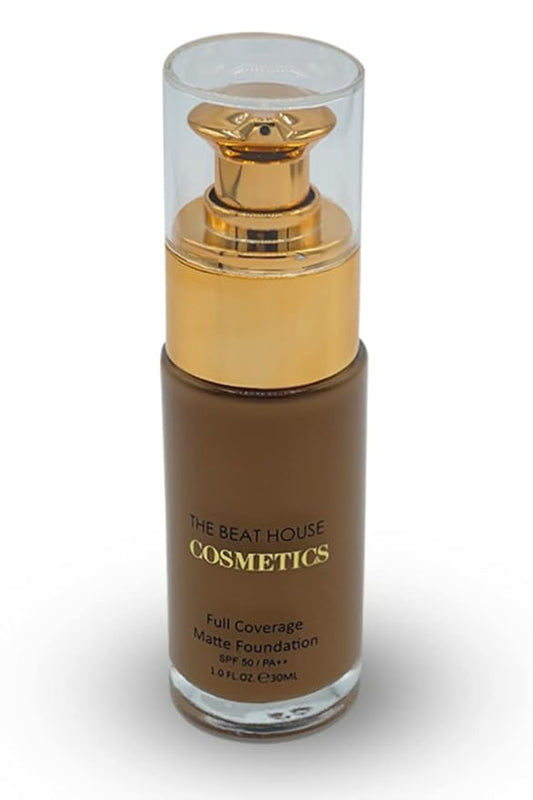 Full Coverage Matte Foundation (Cinnamon) | SPF 50/ Stay |