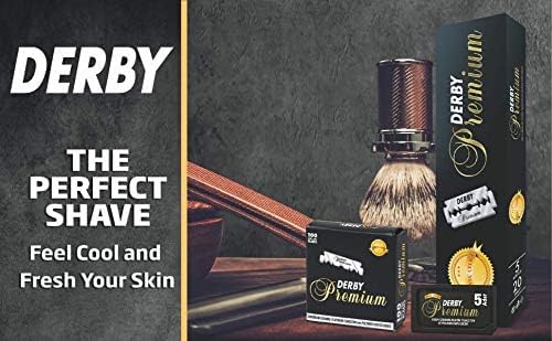 200 "Derby Premium" Single Edge Razor Blades for straight razor