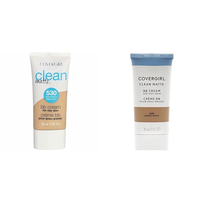 COVERGIRL Clean Matte BB Cream For Light & Oil-Free, 2-Pack