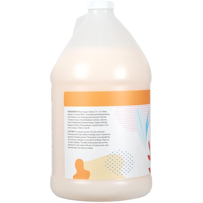 Ginger Lily Farms Botanicals All-Purpose Liquid Hand Soap Refill, Coco Mango, 100% Vegan & Cruelty-Free, Coconut Mango Scent, 1 Gallon (128 fl oz)