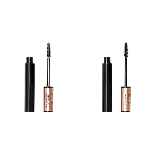 e.l.f. Lash Beats Mascara, Defining & Lengthening Formula for Mega Long Lashes, Creates Natural-Looking Long & Defined Lashes, Black (Pack of 2)