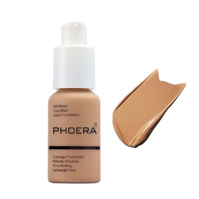 PHOERA Foundation, Flawless Soft Matte Liquid Foundation Makeup