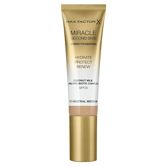 Max Factor Miracle Second Skin Foundation SPF 20-07 1.01 oz