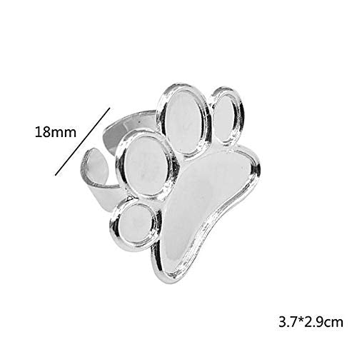 2 Pieces Nail Art Palette Finger Rings, Mini