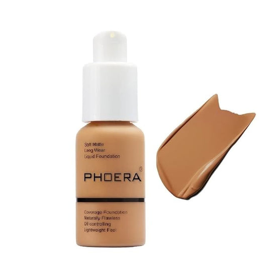 PHOERA Foundation, Flawless Soft Matte Liquid Foundation Makeup
