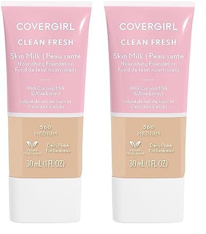 COVERGIRL, Clean Fresh Skin Milk Foundation, Medium, 1 of 2)