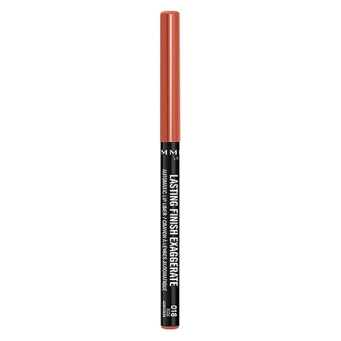 Rimmel Lasting Finish Exaggerate Automatic Lip Liner - Rich, Smooth Formula, Long Lasting - 018 Rose Addiction, .01oz