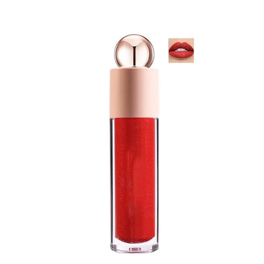 Shimmer Lip Gloss,Shine Liquid Lipstick Glossy Shimmer Finish, Glitter Sparkly Smooth Primer Lip Tint,Moisturizing Matte Lip Glaze Fine Glitter Waterproof Non-Stick Cup for Girls Women(#08)