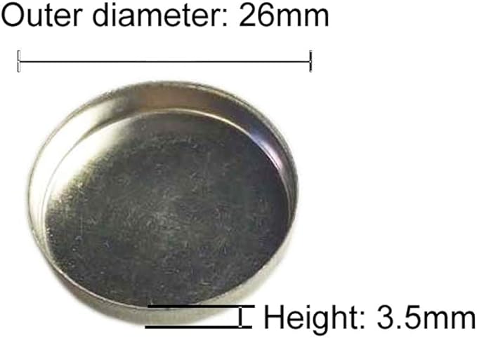 50 Pieces Empty Round Metal Tin Palette Pans