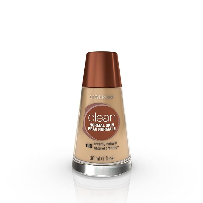 COVERGIRL Clean Makeup Foundation Creamy Natural 120, (packaging may vary) 1 oz