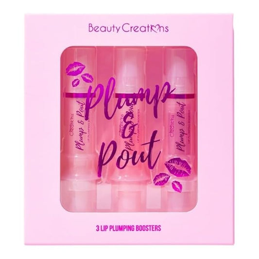 Plump & Pout Lip Plumping Lipgloss by Beauty Creations (3 Piece Set)
