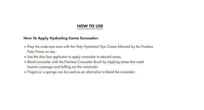 e.l.f. Hydrating Camo Concealer, Lightweight, Full Coverage, Long Fl Oz