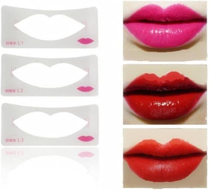 3 Pcs Lip Liner Stencils Lip Painting Template Painting