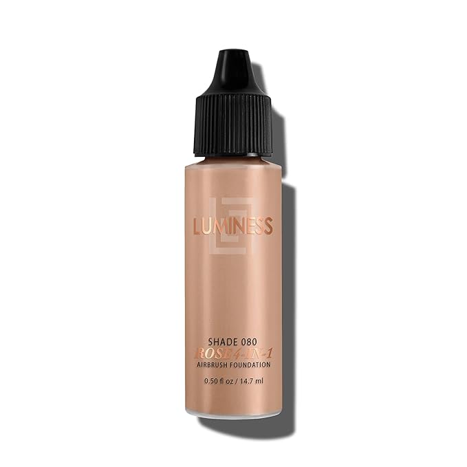 LUMINESS Rose 4-in-1 Airbrush Foundation - Shade 070, 070, Warm, 0.50 Oz
