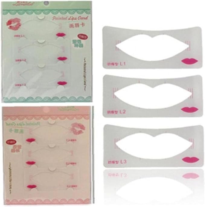 3 Pcs Lip Liner Stencils Lip Painting Template Painting
