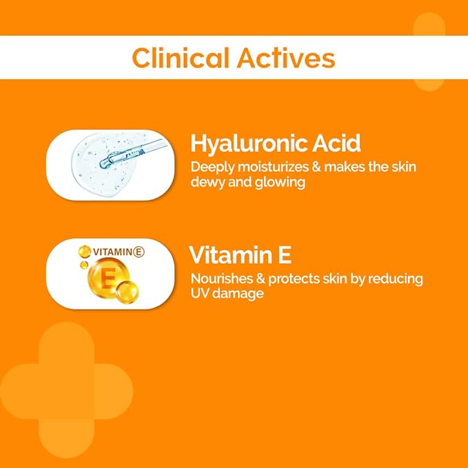 1% Hyaluronic Sunscreen SPF 50 Aqua Gel, PA++++, Lightweight, No white-cast for Broad Spectrum & Blue Light Protection for Oily, Dry, Acne-prone Skin - 80g