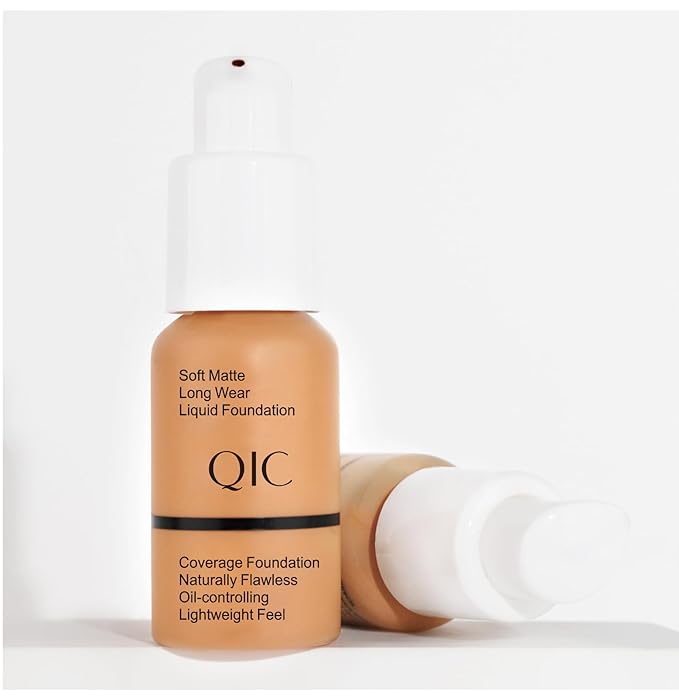 QIC Waterproof Matte Concealer BB Liquid Foundation Cream 102# Nude 30ml