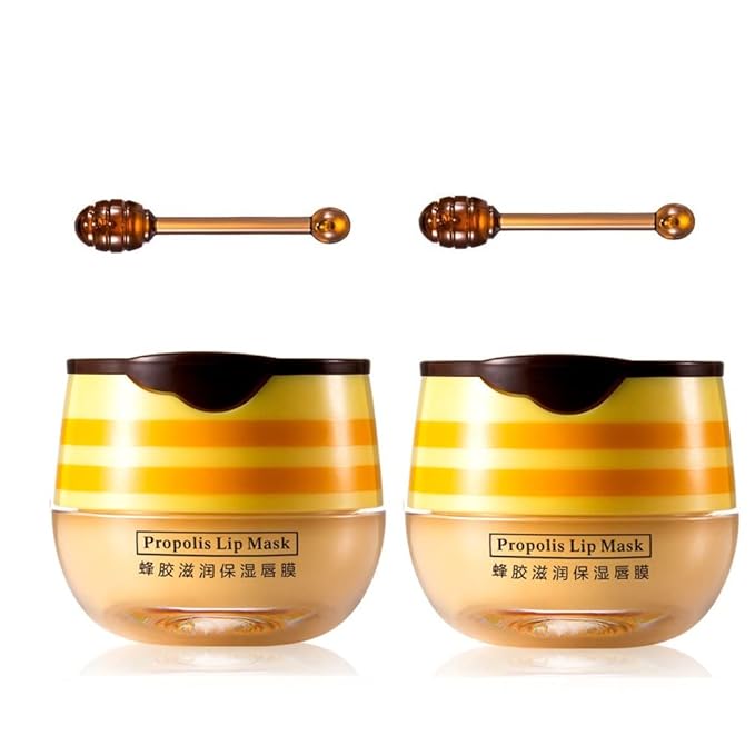 2 Pcs Lip Balm Honey Pot, Lip.