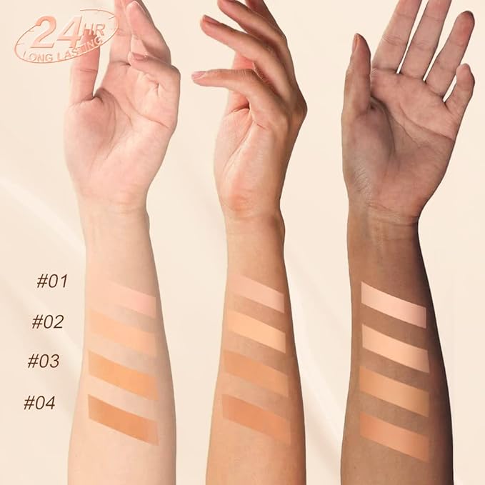 Ultra Matte Liquid Foundation Makeup, Full Coverage Shine 0.7Oz